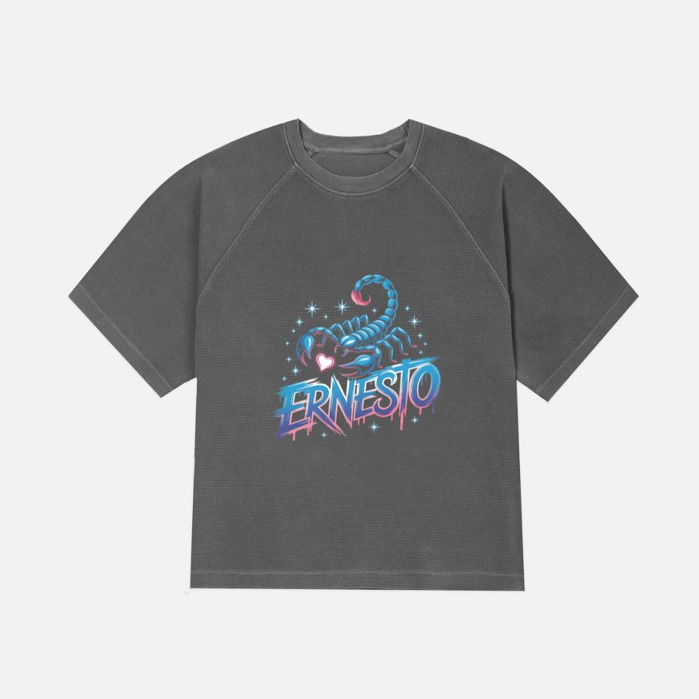 Ernesto Scorpion Neon Retro Horror Style T-Shirt
